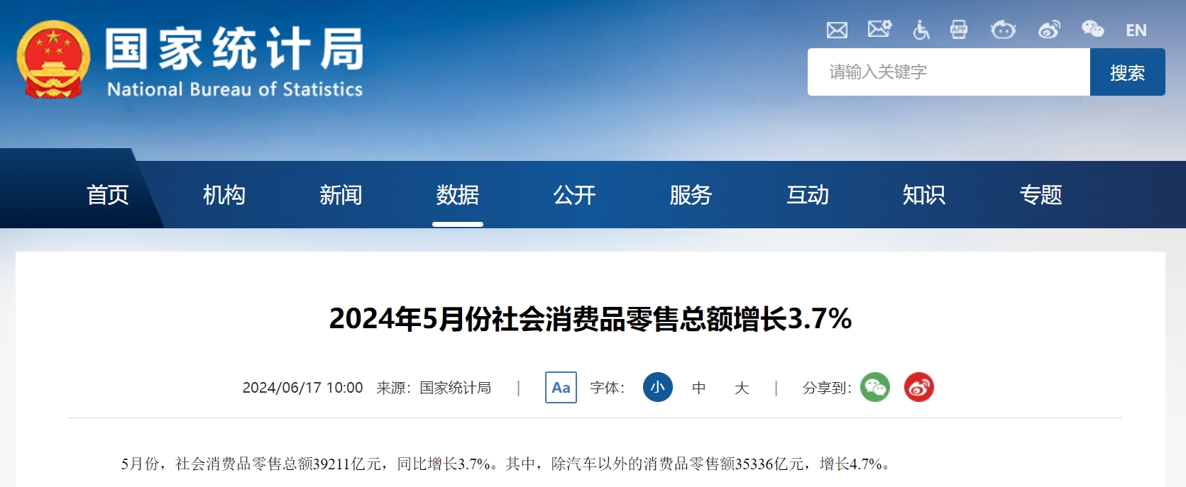 2024年5月份社会消费品零售总额增长3.7%.png