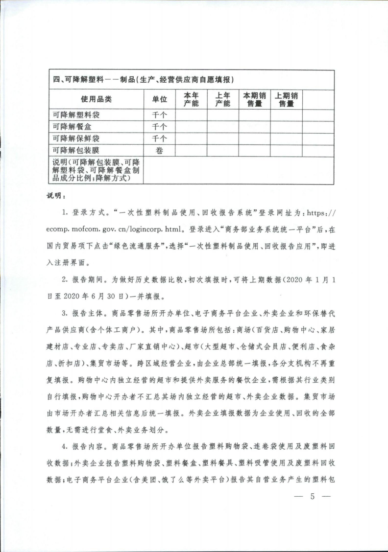 山西省商务厅 关于做好一次性塑料制品使用、回收报告工作有关事项的通知(图9)